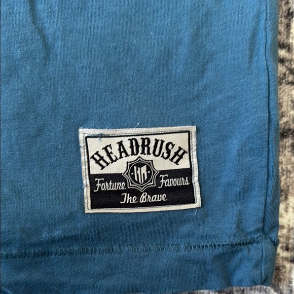 Headrush Y2K style Blue Short Sleeve Tee with Graphic Design - Picture 4 of 6